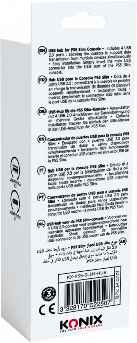 EAN 3328170022507 - Konix KX PS5 SLIM USB HUB imagen 4
