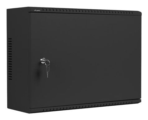 Armario Lanberg Mural Rack 19" 4u+3u/540x200 Bajo Perfil Negro Ensamblado