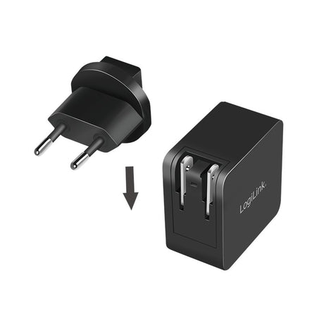 EAN 4052792069723 - LogiLink PA0302 cargador de dispositivo móvil Universal Negro Corriente alterna Carga rápida Interior imagen 4