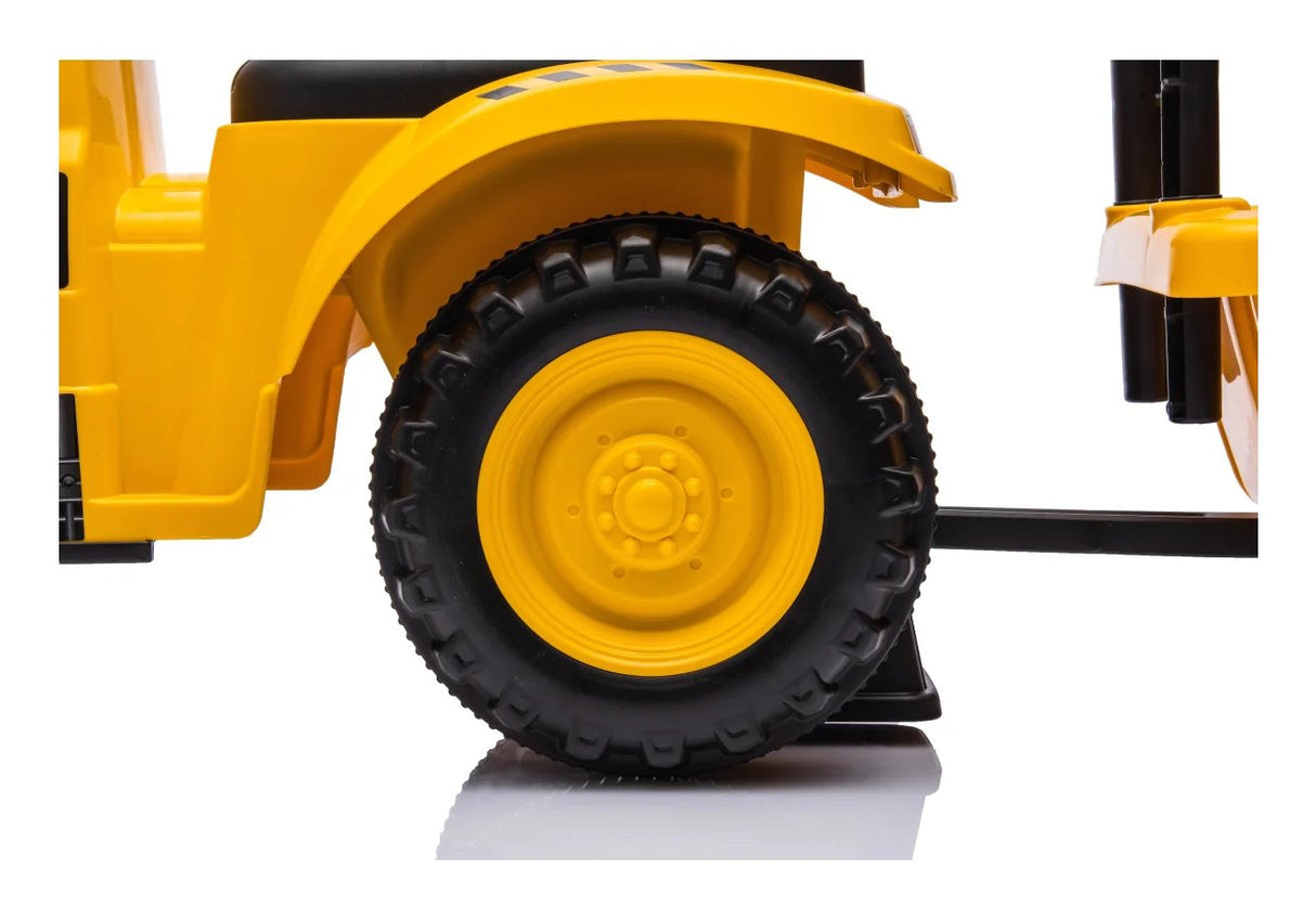 Jamara Rutscher Caterpillar Traktor Con Anhänger 2in1 Amarillo