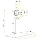 EAN 8051128102765 - Techly ICA-LCD 260 soporte para monitor 68,6 cm (27") Escritorio Blanco imagen 3