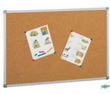 Faibo Tablero Corcho Solido 90x120cm Marco De Aluminio 4mm