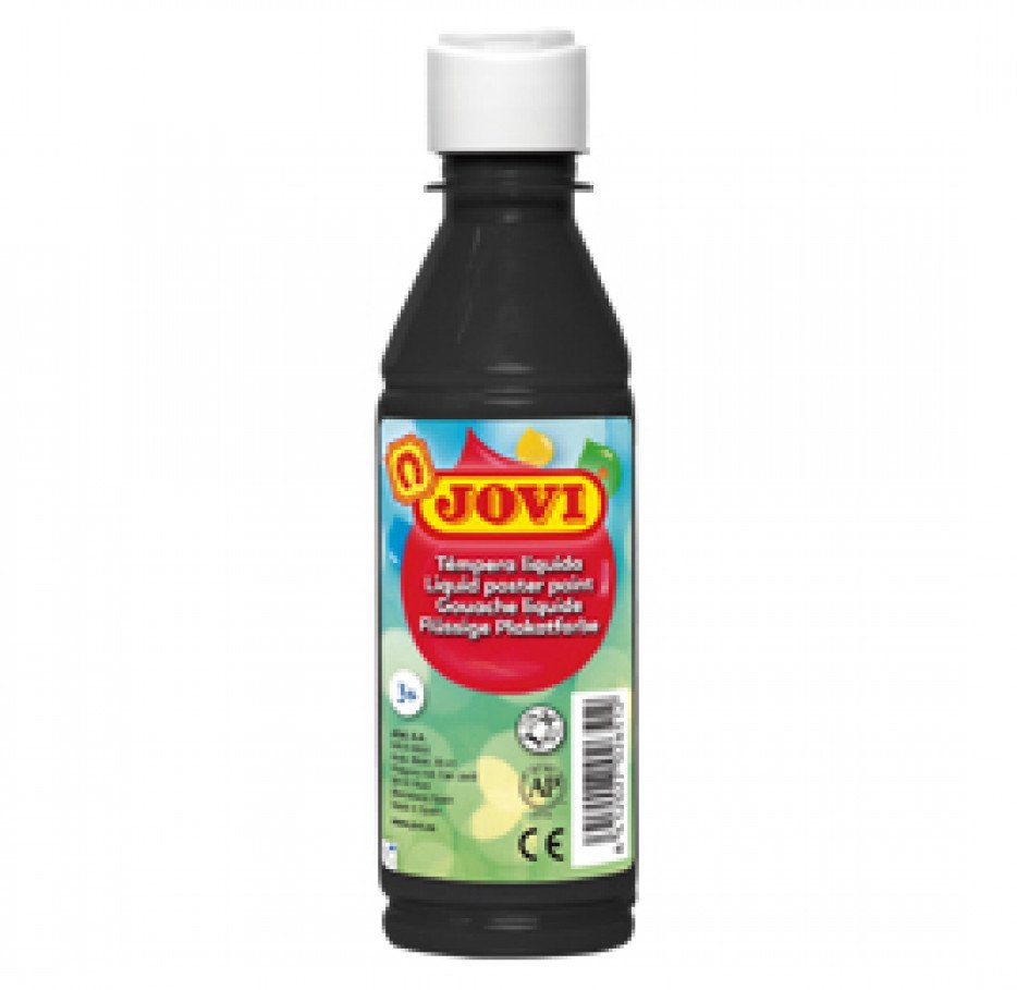 Jovi Témpera Líquida Botella De 250ml Negro