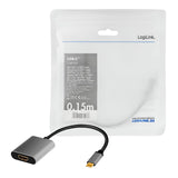 Adaptador Usb C Macho A Hdmi Hembra   0.15m 4k/60hz Aluminio Logilink