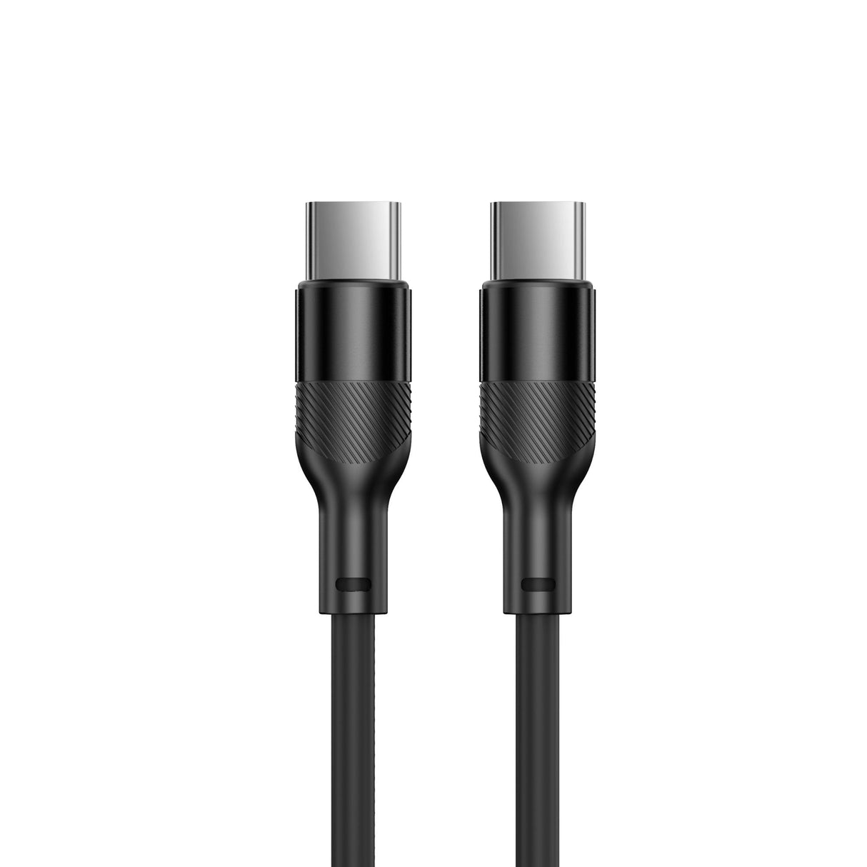 Ksix Bcl060was02 Negro Cable De Carga Y Datos 1 Metro Usb-C A Usb-C Carga Ultrarrápida 60w