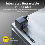 Intenso Compact Fam Charger 65w Usb-C Usb-A Negro