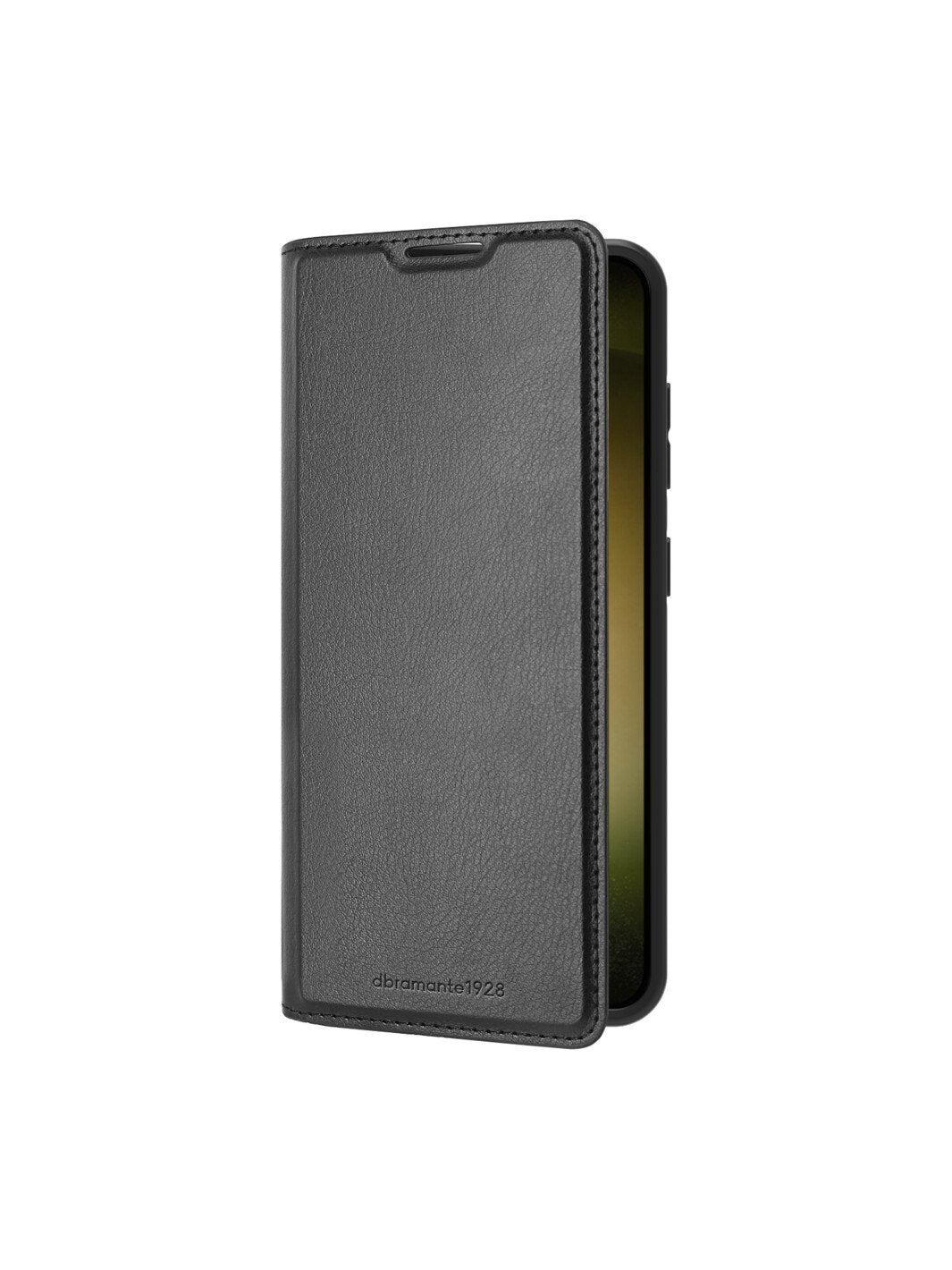 Dbramante1928 Bergen - Flip-Hlle Fr Mobiltelefon - Veganes Leder - Schwarz - Fr Samsung Galaxy S24