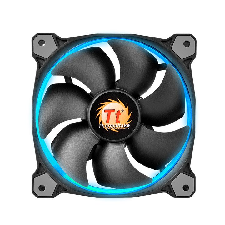 Thermaltake Fan 120mm Ring 12 Led Rgb 3er Set Cl-F042-Pl12sw-B