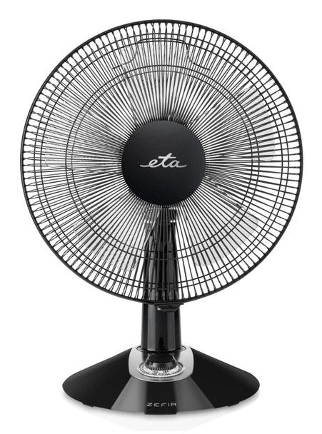 Eta Zefir Eta160790010 Ventilador De Mesa, 45 W, Función Oscilación, Negro