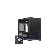 Caja Pc  Micro-Atx Semitorre Einarex Pm300 Core C-Templado Negra Excs-Pm-300c-B