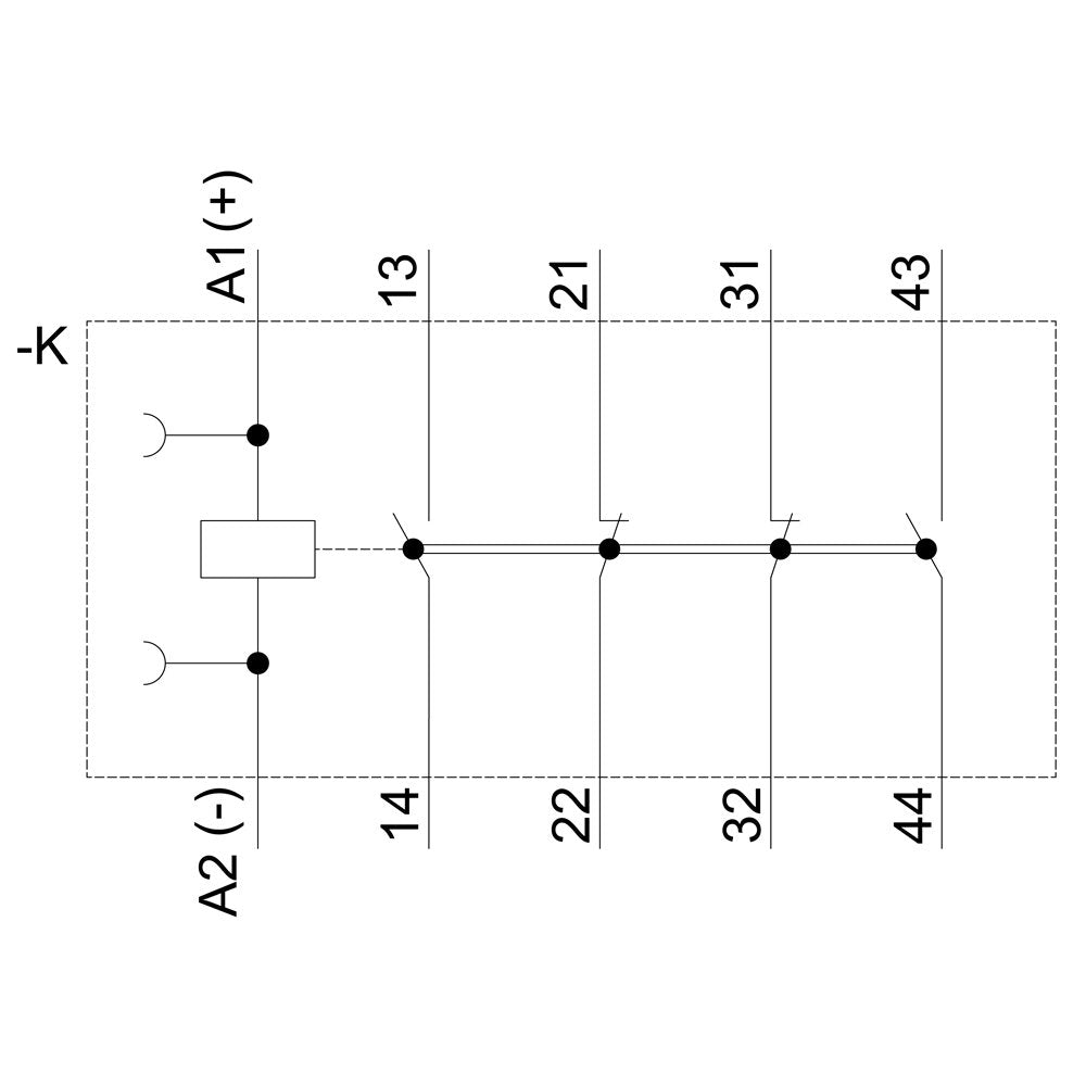 Siemens 3rh21222bb40 Hilfsschtz 2s+2 24vdc S00 Federzuganschluss