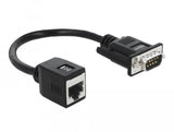 Delock Seriell Rs-232 422 485 Adapter Db9 Stecker Zu Rj45 Buchse