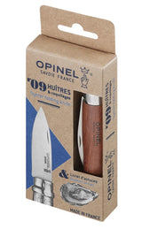 Opinel Cuchillo Para Apertura De Ostras, Mariscos Y Conchas En General, Con Mango De Bubinga, Barnizado Natural, No. 09
