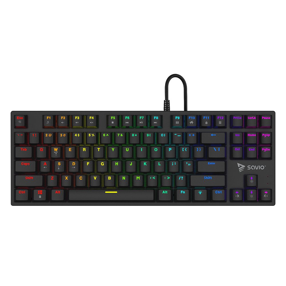 EAN 5901986048619 - Savio SAVGK-TEMPEST X2 BROWN teclado Universal USB QWERTY Negro imagen 1