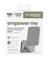 EAN 5715685028403 - PanzerGlass empower™ by ® empower™ Bank w. Spin Stand | 5000mAh | Titanium Cargador inalámbrico Titanio imagen 3