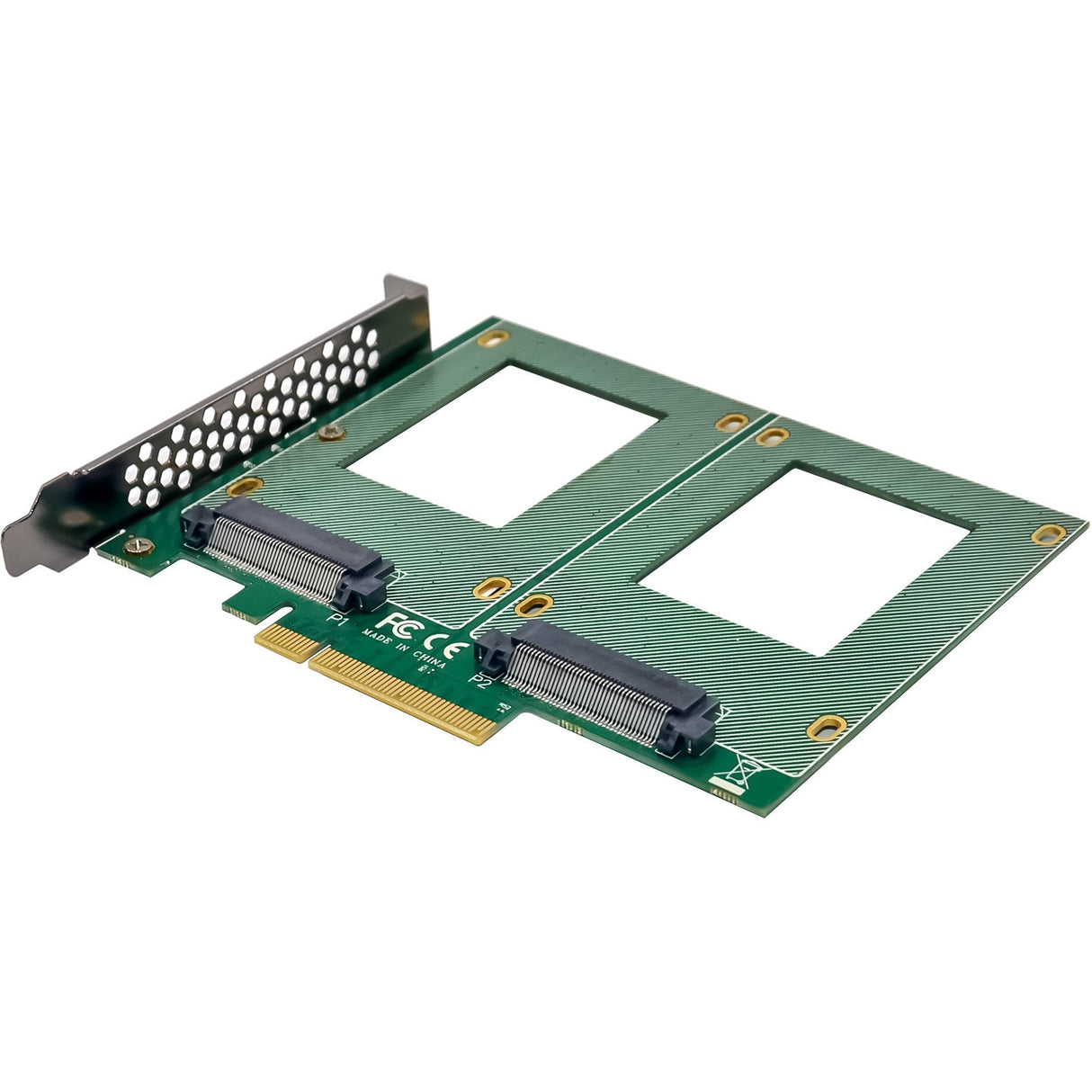 Inline Pcie Tarjeta A 2x Interno U.2 Nvme Sff-8639  Bifurcation - Pcie X8 - Ancho