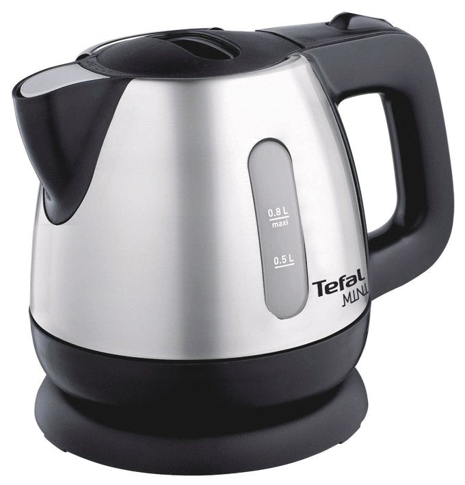 Hervidor De Agua Tefal Mini Bi8125  0,8 L Negro, Acero Inoxidable 2200 W