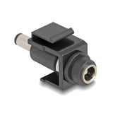 Delock 84166 Módulo Keystone Dc 5,5 X 2,5 Mm Hembra A Cc 5,5 X 2,5 Mm Macho Negro