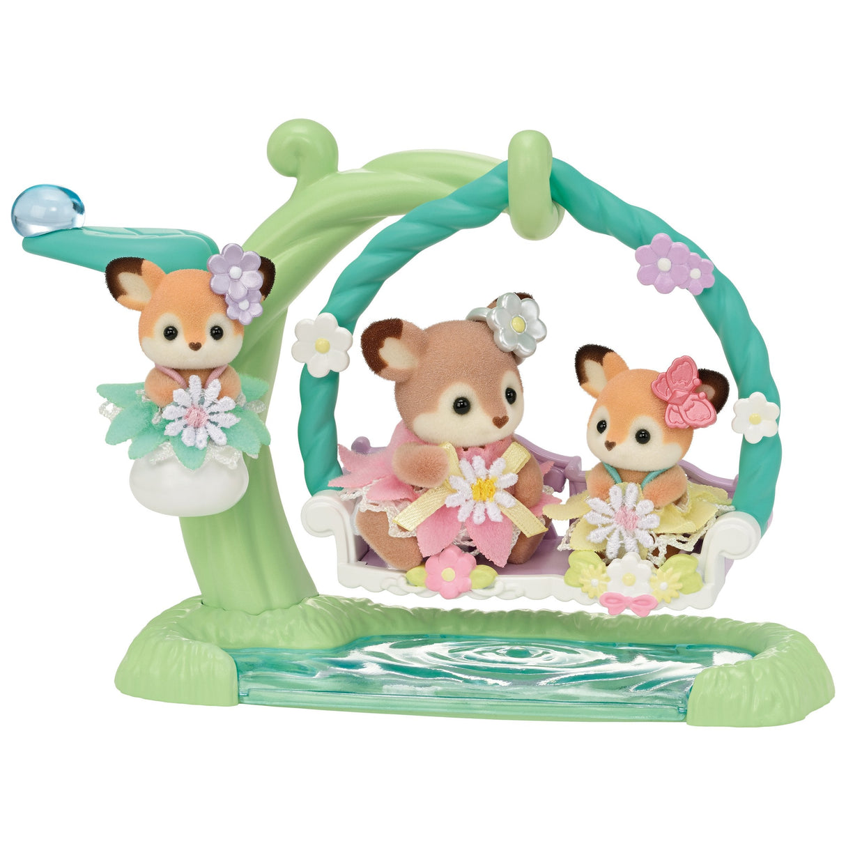 Epoch Sylvanian Families - Reh Babys Con Blumenschaukel Juego 5801
