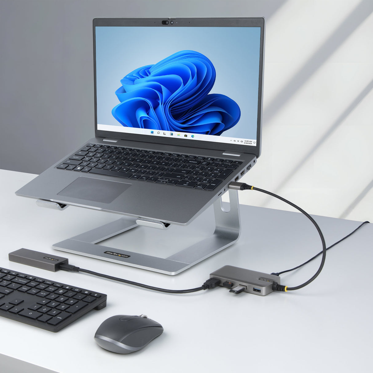 EAN 0065030893220 - StarTech.com 5G4AB-USB-A-HUB hub de interfaz USB 3.2 Gen 1 (3.1 Gen 1) Type-A 5000 Mbit/s Gris imagen 10