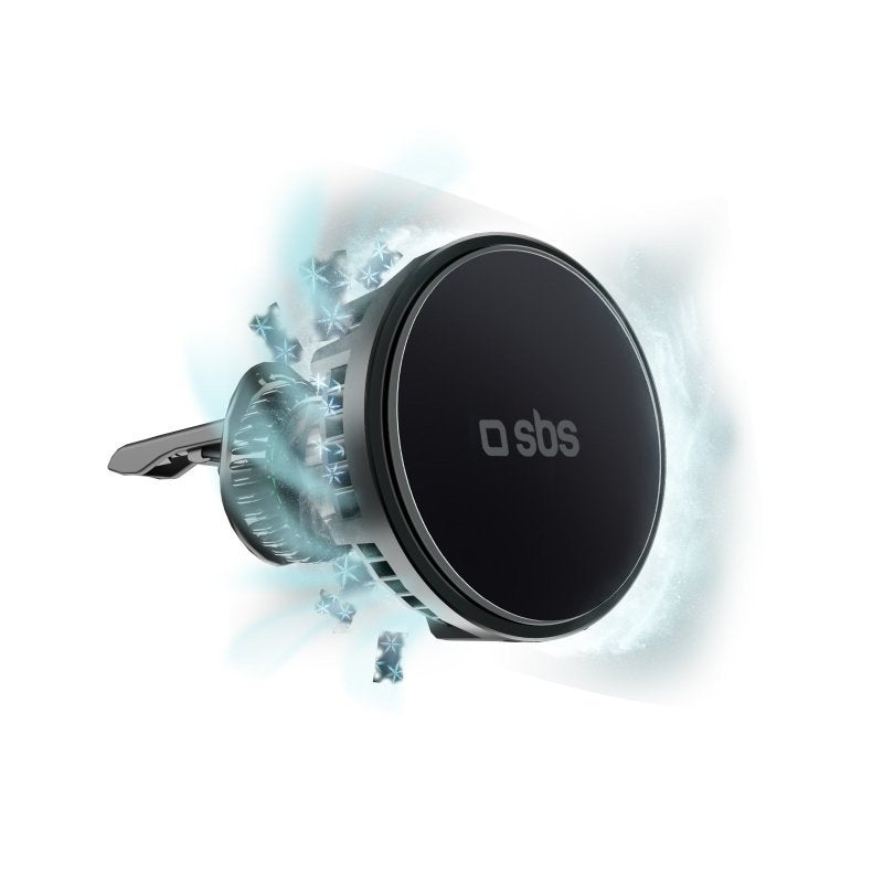 Cargador Inalámbrico Sbs Tesupfanwir15w Il Smartphone Negro Usb  Auto