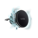 Cargador Inalámbrico Sbs Tesupfanwir15w Il Smartphone Negro Usb  Auto