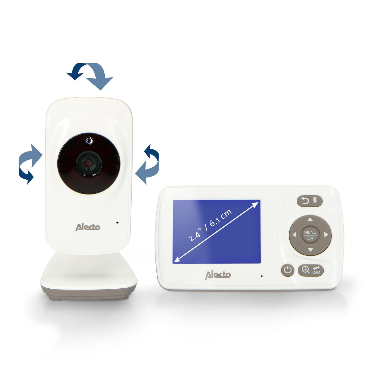 Alecto Dvm71 Babyphone 2,4 Zoll Farbdisplay Mit Kamera