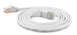 Wantecwire Sstp, Cable De Conexión Cat7 Delgado Y Redondo, Conector Cat6a, D = 4 Mm, Blanco, Longitud 1,00 M