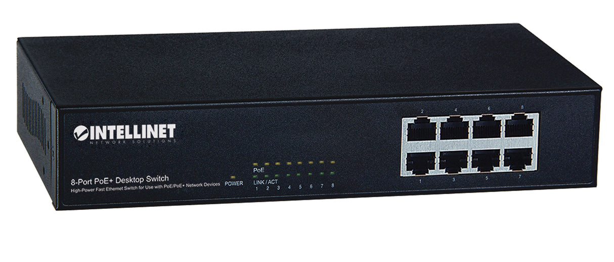 Intellinet 560764 Interruptor 10/100 8 Puertos 8poe Ataf