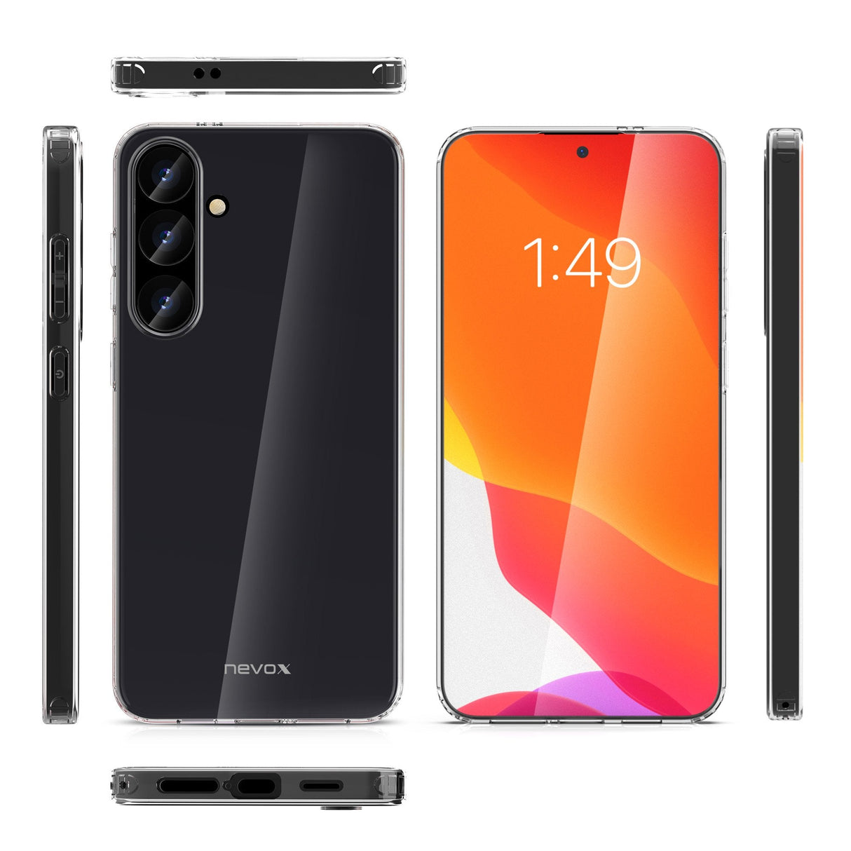 Funda Nevox Styleshell Flex  Samsung Galaxy S25 Plus Transparente  2466