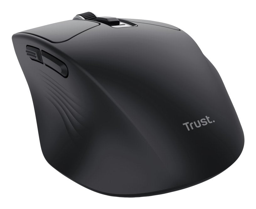 Mouse Trust Wireless Niven Bt/2.4ghz 7 Botones Silencioso 800-3200dpi Recargable Negro