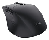 Mouse Trust Wireless Niven Bt/2.4ghz 7 Botones Silencioso 800-3200dpi Recargable Negro