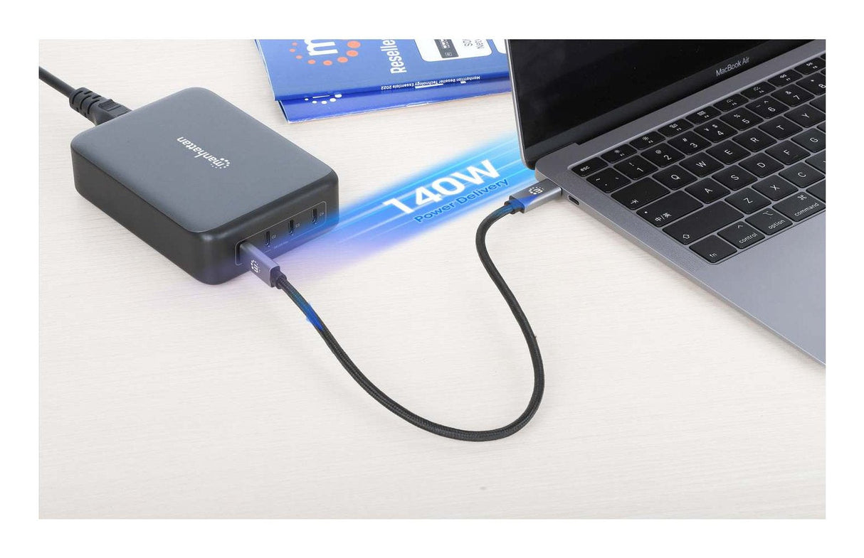 Manhattan 4-Port Gan Usb Power Delivery-Lademation 240w
