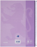 Oxford Cuaderno Europeanbook 1 School Microperforado 80 Hojas 1 Línea Tapas Extraduras Touch A4+ Lavanda Pastel -5u-
