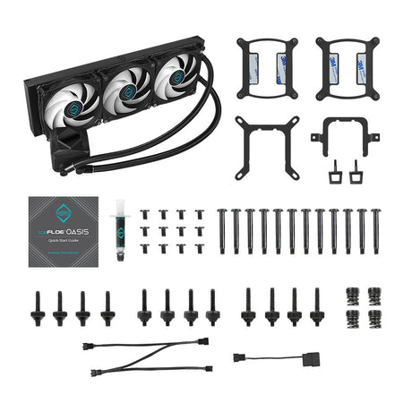 EAN 1230000071925 - Iceberg Thermal IceFLOE OASIS 360 Procesador Sistema de refrigeración líquida todo en uno 12 cm Negro 1 p imagen 16