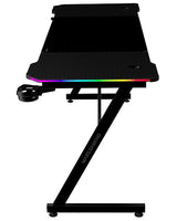 Mesa Gaming Mgd-X160 Rgb Negro Mars Gaming 160x60/ Alfombrilla Xxl/ Soportes Externos Para Bebidas Y Auriculares/ Gestión De Cables/ Iluminación Argb Con Mando