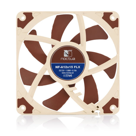 EAN 9010018100099 - Noctua NF-A12x15 FLX Carcasa del ordenador Ventilador 12 cm Beige, Marrón imagen 3