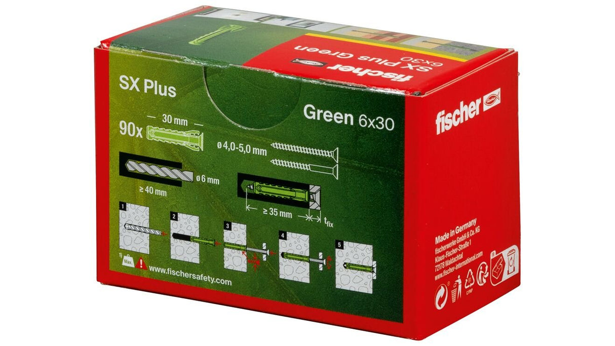 Fischer Dübel Sx Plus Green 6x30