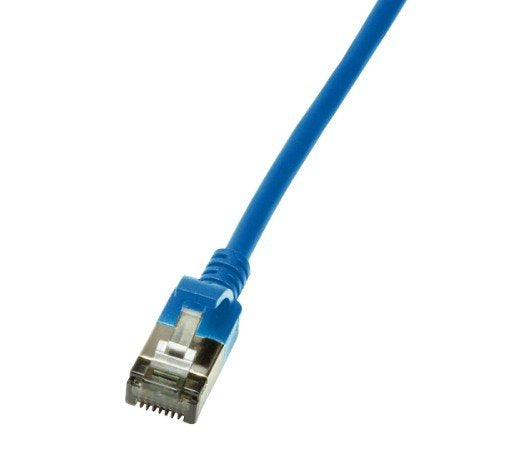 Latiguillo Cat 6a, U/Ftp,  1.50 M, Azul, Lszh-Tpe  Slim Delgado Logilink