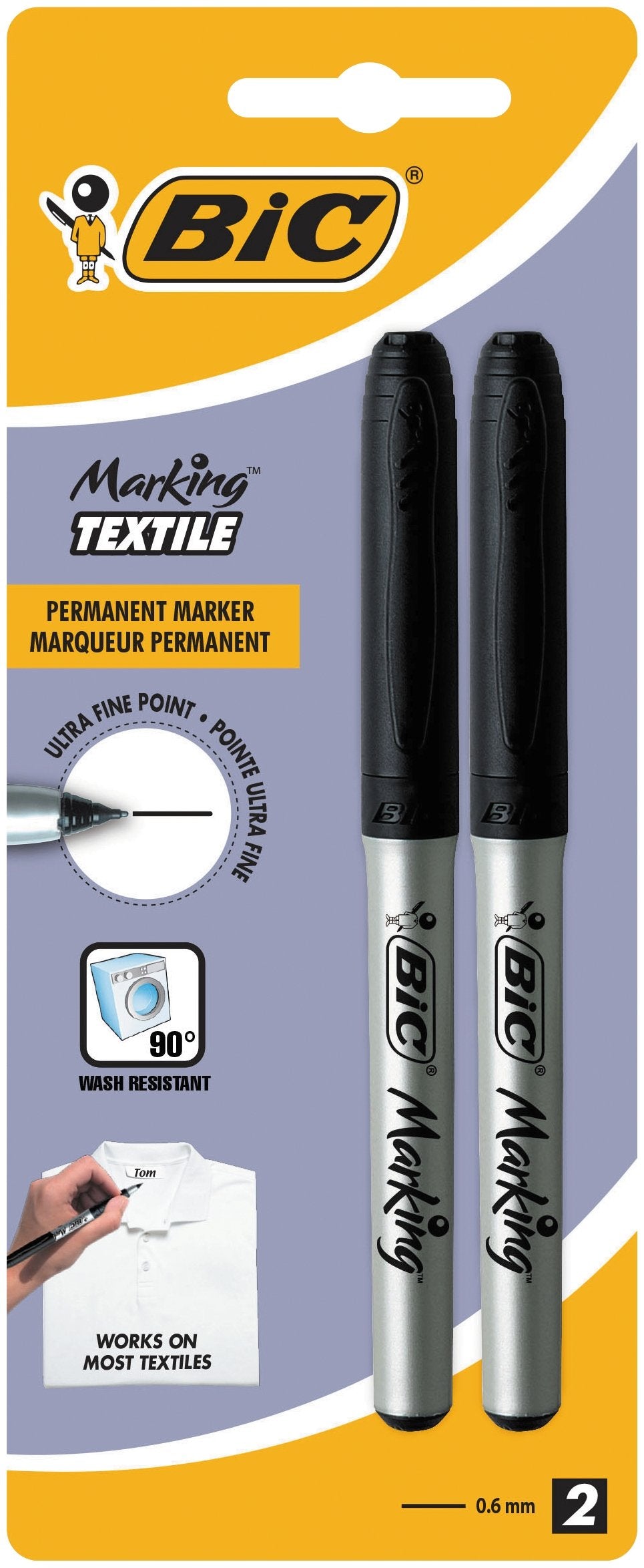 EAN 3086123414501 - BIC 933872 marcador 2 pieza(s) Negro imagen 1