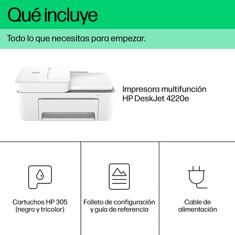 EAN 0196337379985 - HP DeskJet 4220e All-in-One Printer Inyección de tinta térmica A4 4800 x 1200 DPI 8,5 ppm Wifi imagen 5