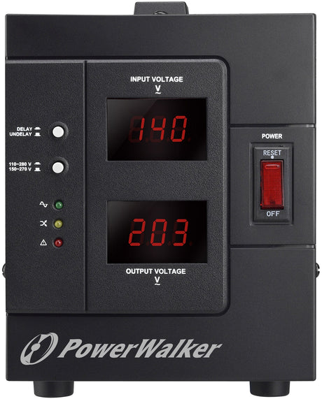 EAN 4260074977059 - PowerWalker AVR 2000 SIV FR regulador de voltaje 2 salidas AC 110 - 280 V Negro imagen 4