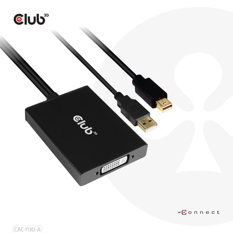 EAN 8719214472467 - CLUB3D CAC-1130-A adaptador de cable de vídeo 0,6 m DVI-D Mini DisplayPort + USB Type-A Negro imagen 8