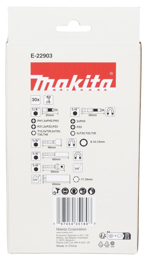 EAN 0197050351807 - Makita E-22903 punta de destornillador imagen 5