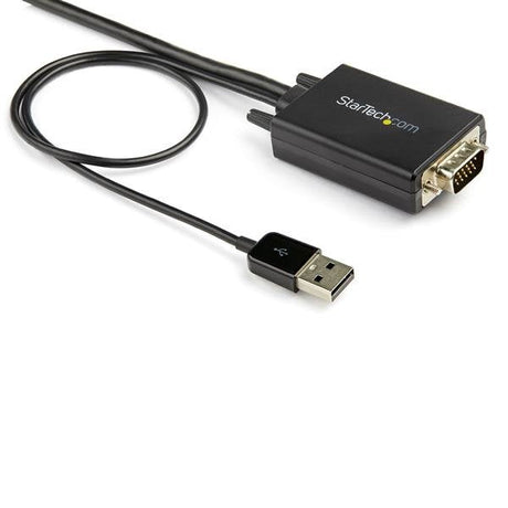 EAN 0065030885065 - StarTech.com VGA2HDMM2M adaptador de cable de vídeo USB Type-A + VGA (D-Sub) HDMI tipo A (Estándar) Negro imagen 2