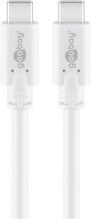 Goobay 67194 Cable Usb Usb-C 1m 3.2 Gen 2 (3.1 Gen 2) Blanco