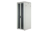 Armario De Red De 42ua Unique, 2053x800x800 Mm Puerta Frontal Acristalada Dos Hojas, Gris