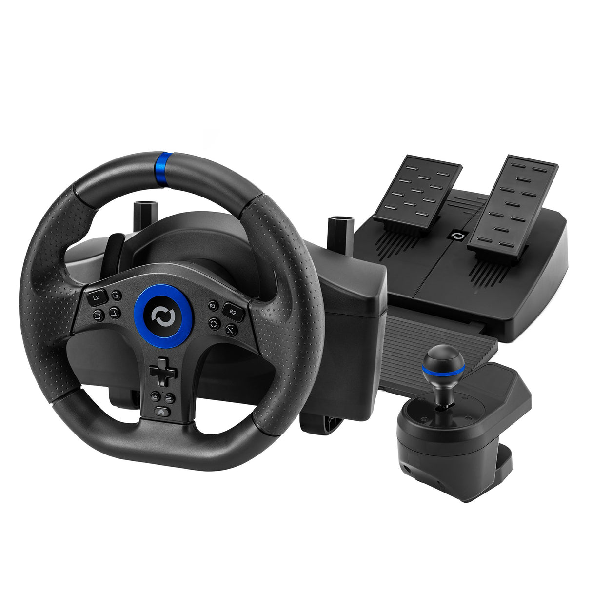 EAN 8436563095061 - Blade BL7002 mando y volante Negro, Azul USB Volante + pedales + palanca de cambios PC, PlayStation 5 imagen 1