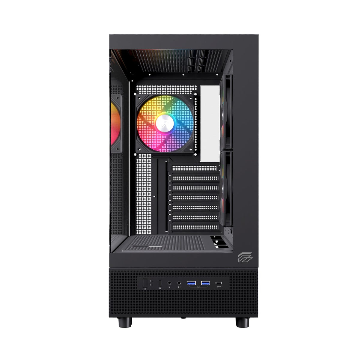 EAN 6977277367256 - Einarex EXCS-PR-500R-B carcasa de ordenador Midi Tower Negro imagen 7