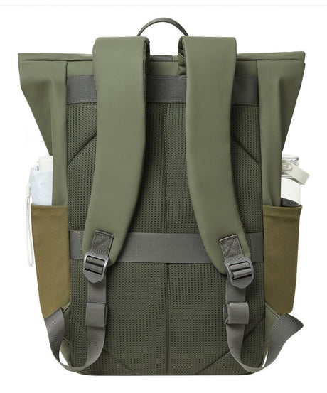 EAN 4260709015637 - Rivacase Eden mochila Mochila de viaje Oliva cuero PU, Poliéster, Tereftalato de polietileno reciclado (r imagen 10